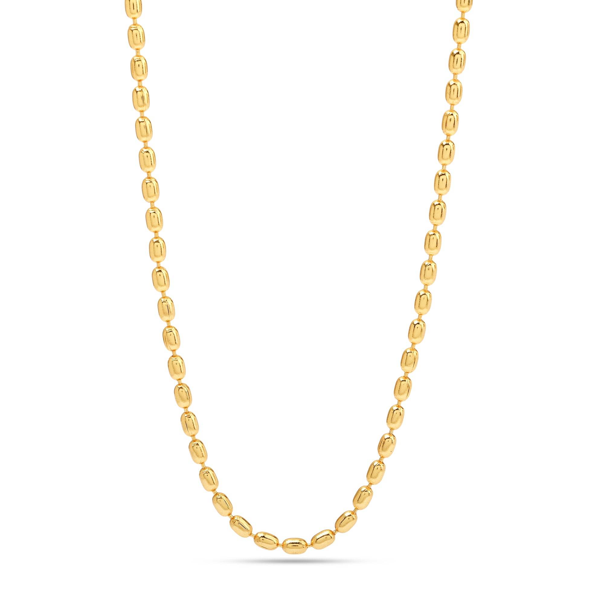 Golden Metal Beaded Necklaces - La Vitá Jewels