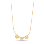 Three Half Moon Hammered Necklaces - La Vitá Jewels