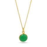 Lara Green Chalcedony Necklace