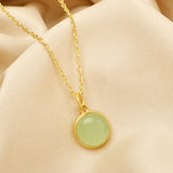 Lara Green Chalcedony Necklace