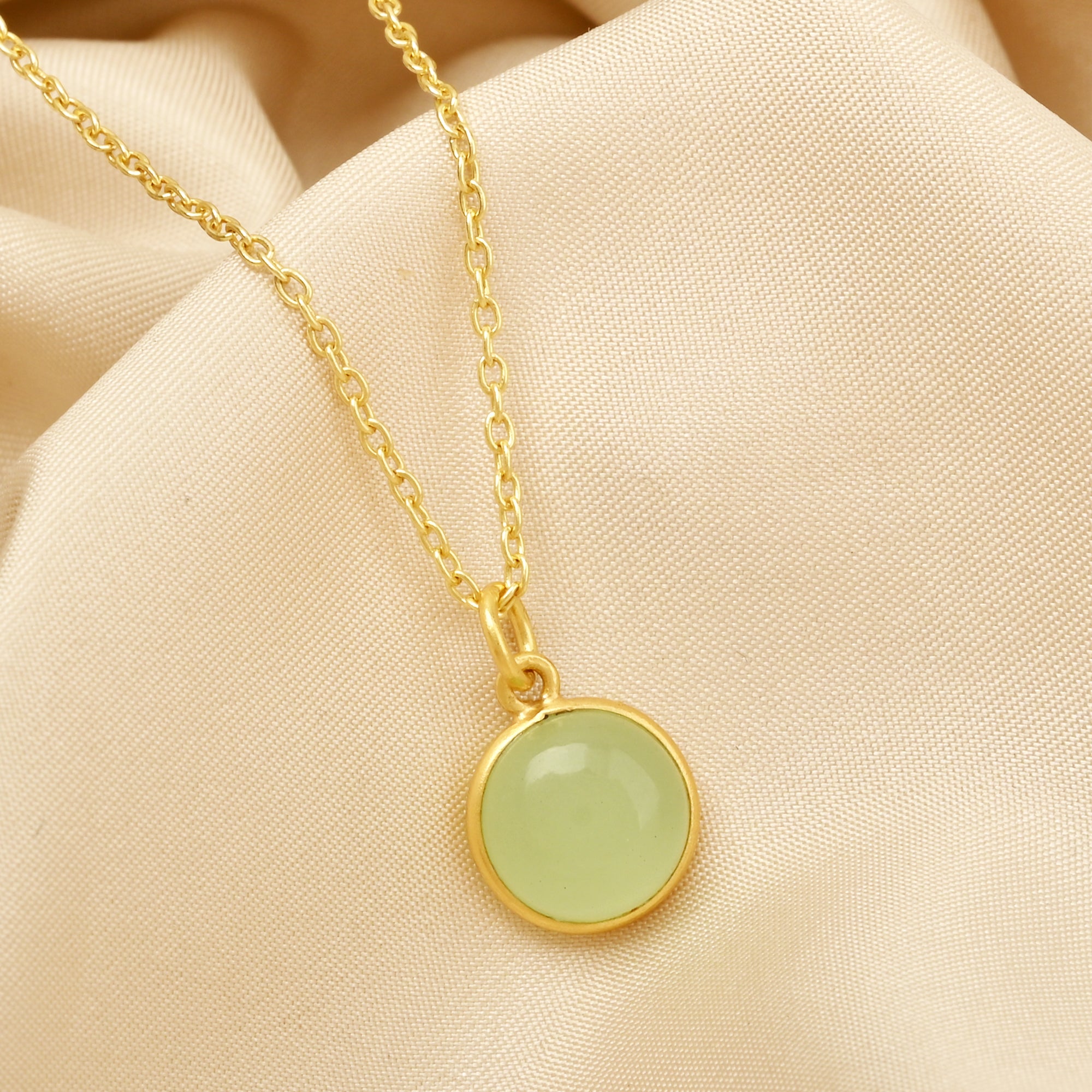 Green Onyx and Green Chalcedony Necklaces