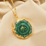 Green Solar Quartz Necklaces