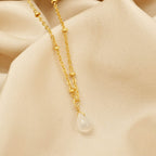 Sterling Silver Rainbow Drop with Ball Chain Necklace - La Vitá Jewels