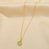 Lara Green Chalcedony Necklace