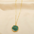 Sterling Silver Green Solar Quartz Necklaces - La Vitá Jewels
