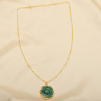 Sterling Silver Green Solar Quartz Necklaces - La Vitá Jewels