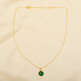 Lara Green Chalcedony Necklace