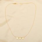 Three Half Moon Hammered Necklaces - La Vitá Jewels