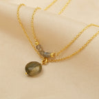 Julia Labradorite Gemstone Necklaces in Sterling Silver - La Vitá Jewels