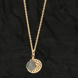 Labradorite with Round Disc Necklaces