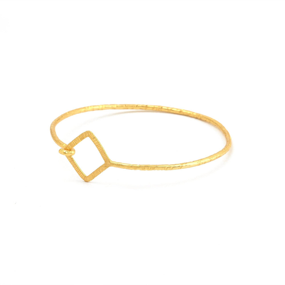 Hammered with Texture Bangle Bracelets - La Vitá Jewels