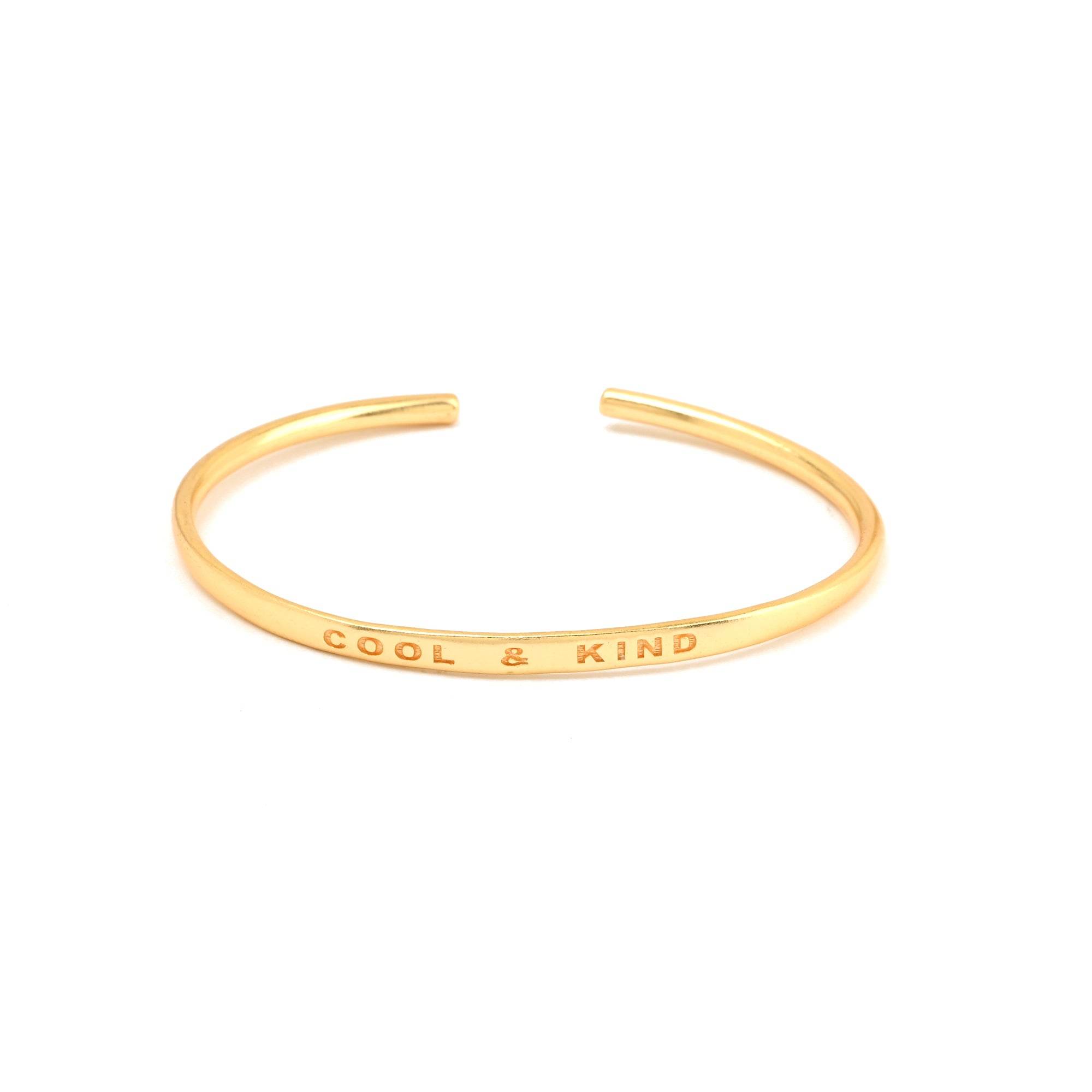 Custom Letter Open Cuff Bangle Bracelets - La Vitá Jewels