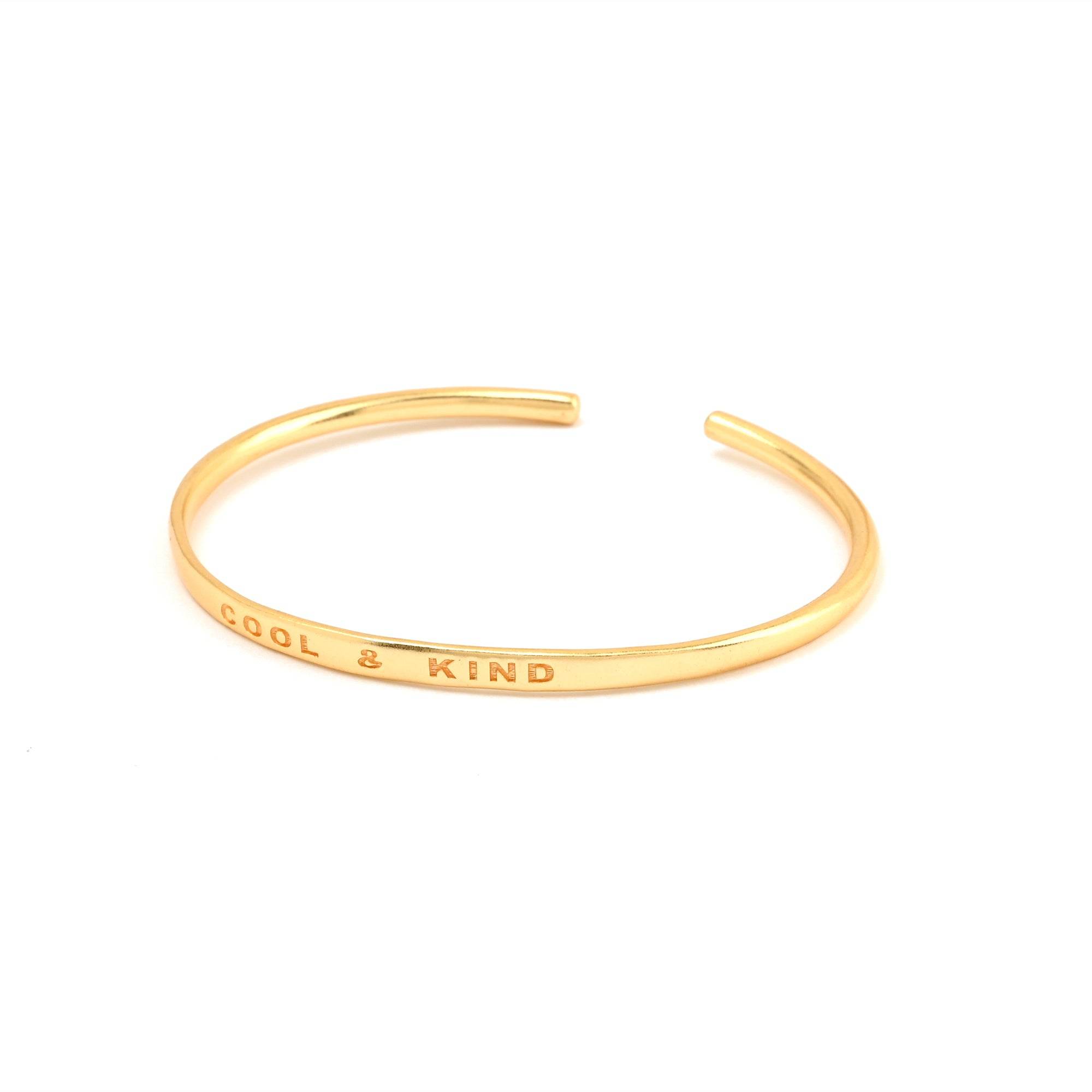 Custom Letter Open Cuff Bangle Bracelets - La Vitá Jewels