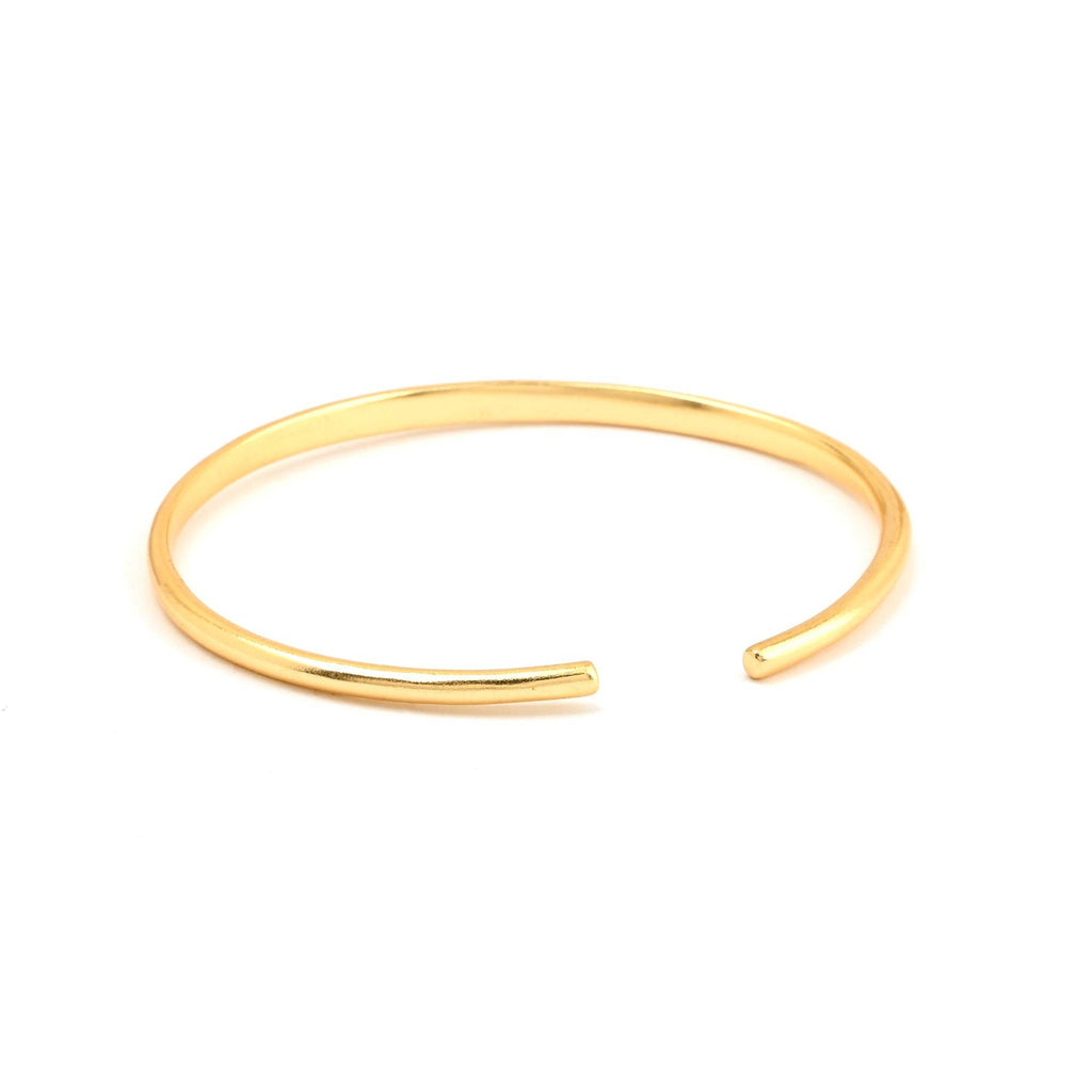 Custom Letter Open Cuff Bangle Bracelets - La Vitá Jewels