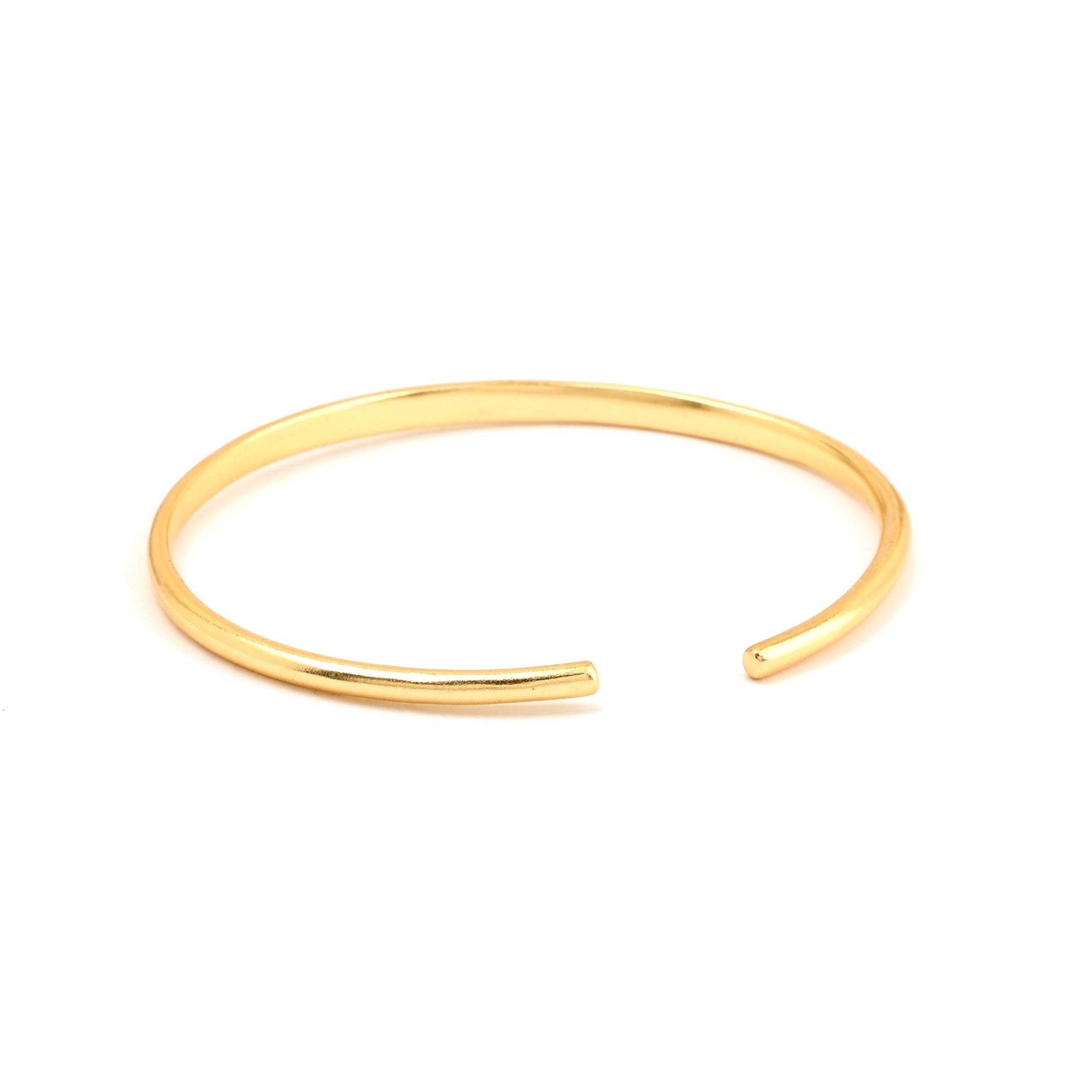 Custom Letter Open Cuff Bangle Bracelets - La Vitá Jewels