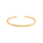 Custom Letter Open Cuff Bangle Bracelets - La Vitá Jewels