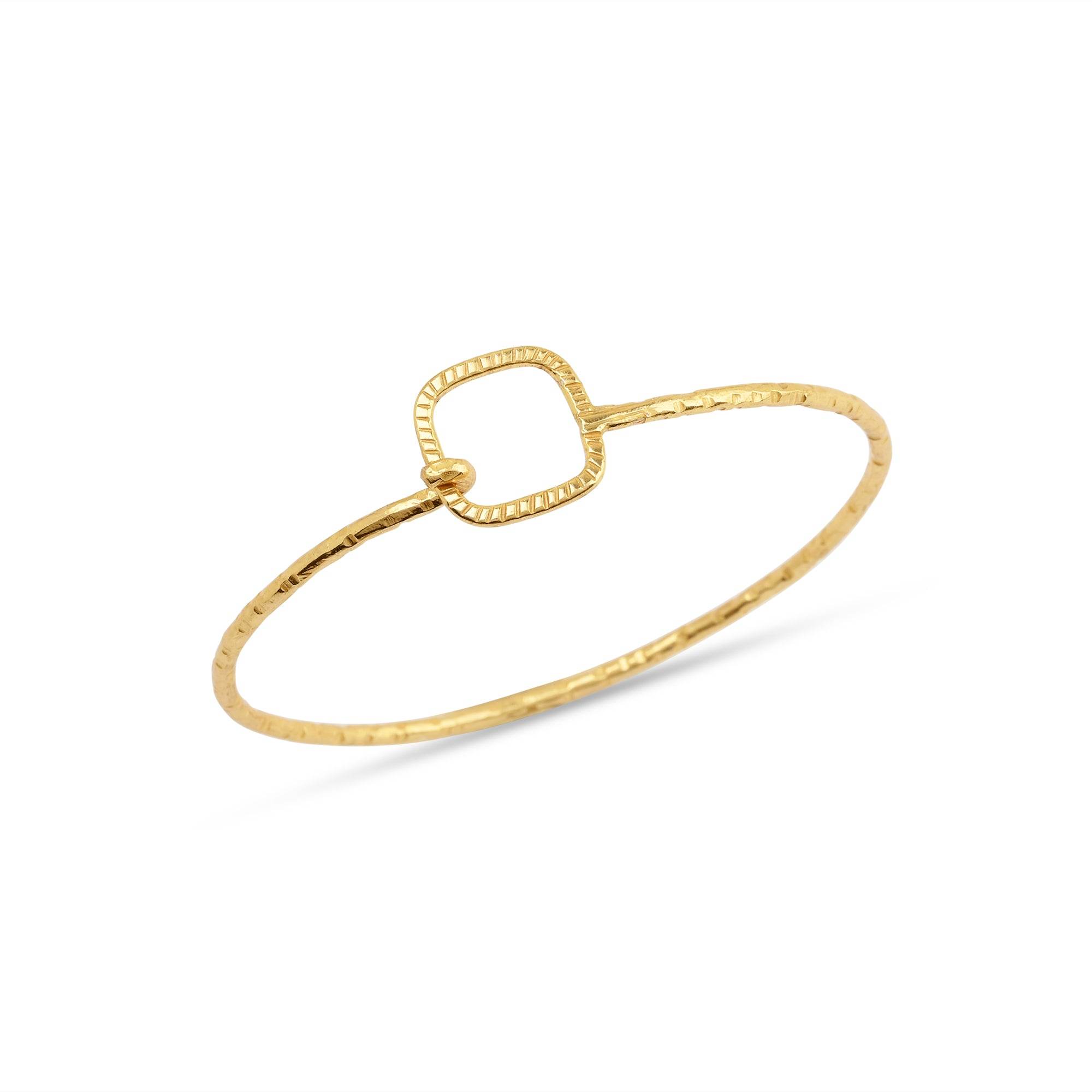 Hammered Bangles Bracelets - La Vitá Jewels