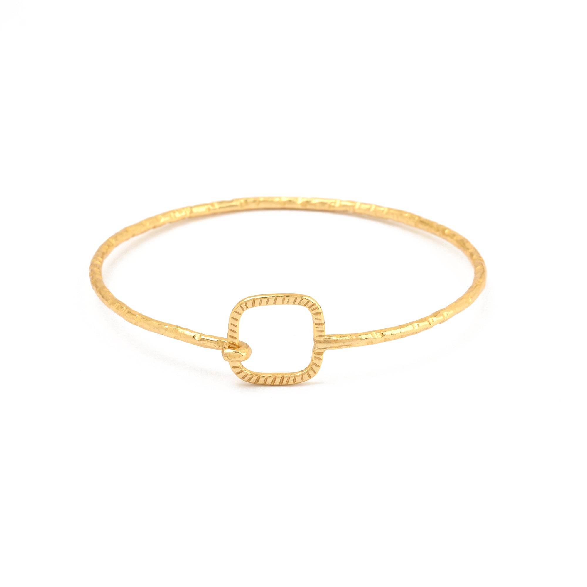 Hammered Bangles Bracelets - La Vitá Jewels