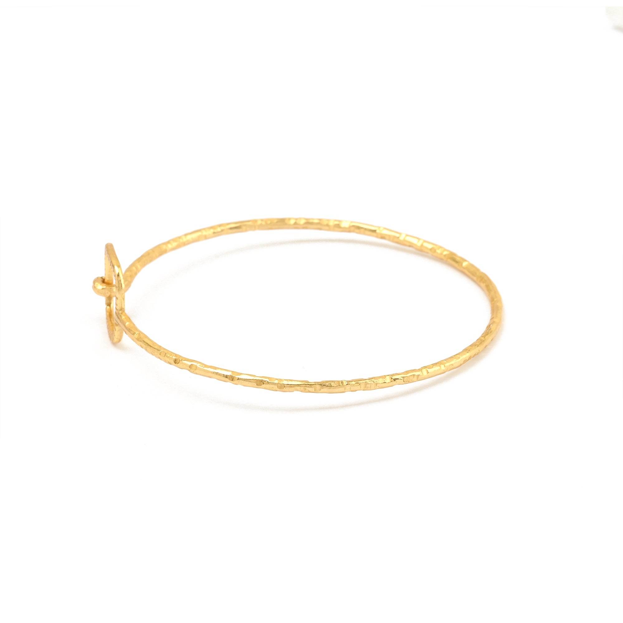 Hammered Bangles Bracelets - La Vitá Jewels