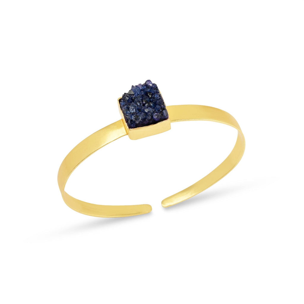 Druzy Gemstone Adjustable Bangles - La Vitá Jewels