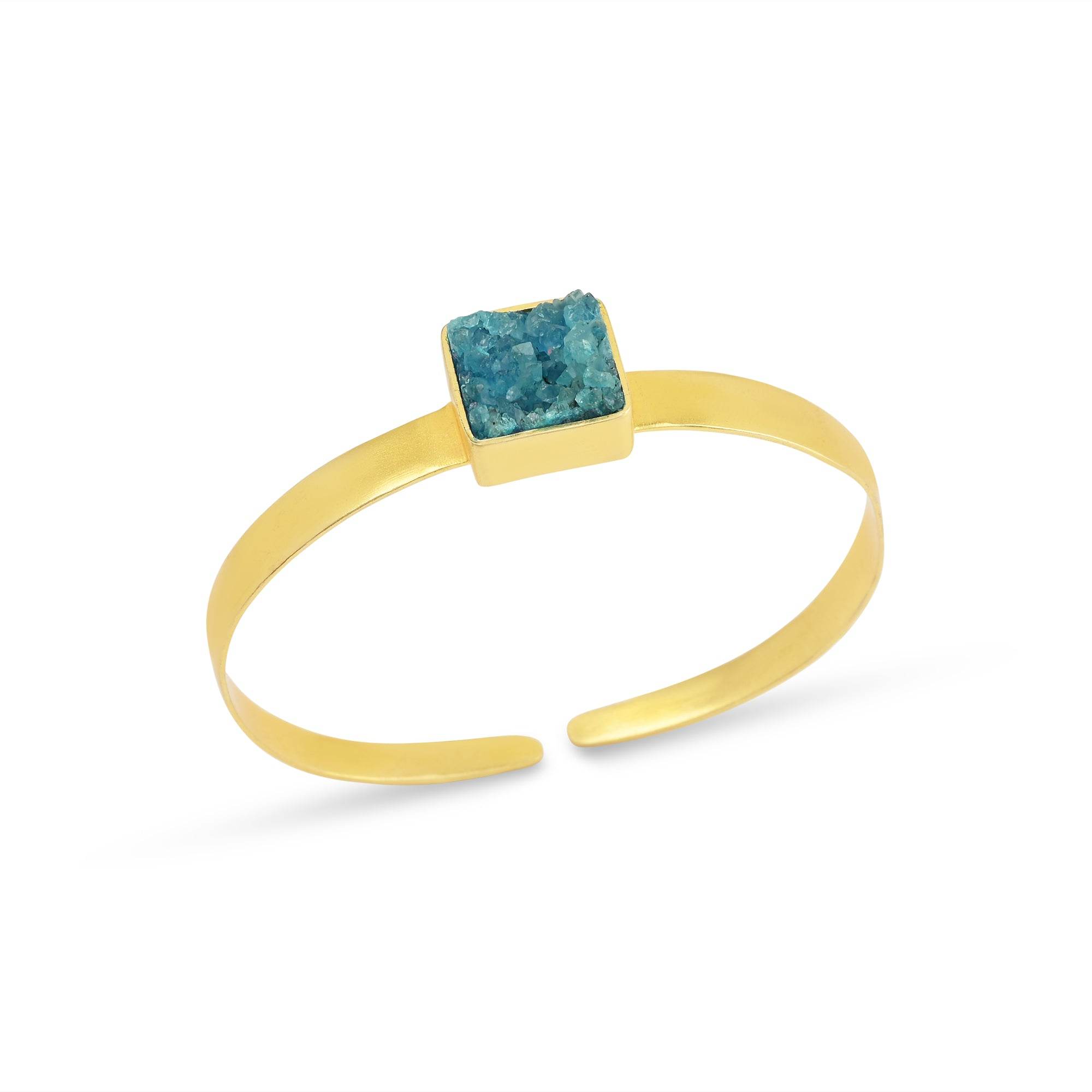 Druzy Gemstone Adjustable Bangles - La Vitá Jewels