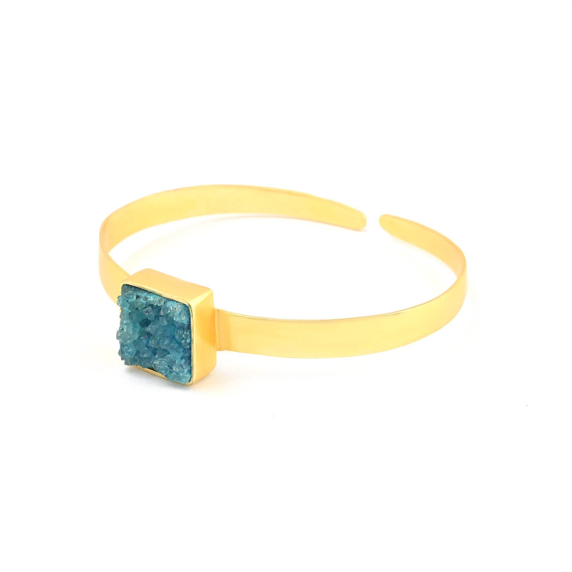 Druzy Gemstone Adjustable Bangles - La Vitá Jewels