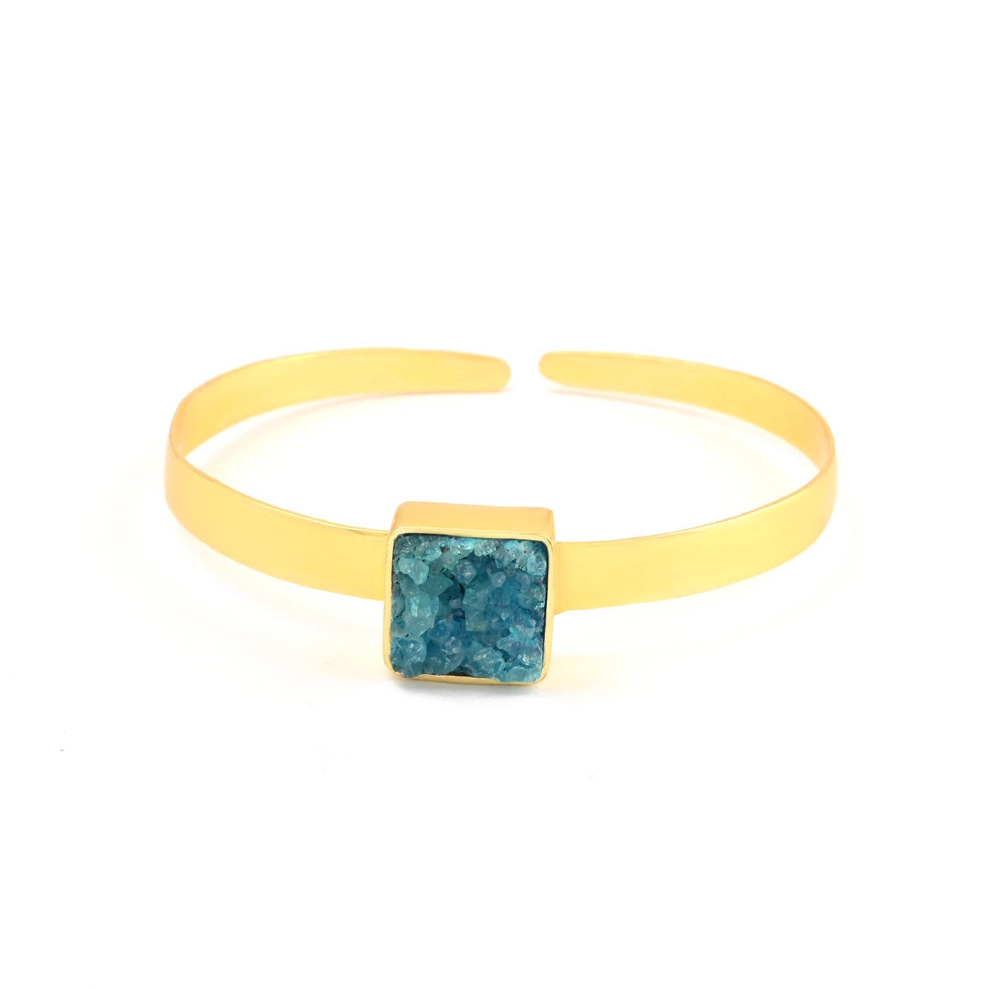 Druzy Gemstone Adjustable Bangles - La Vitá Jewels