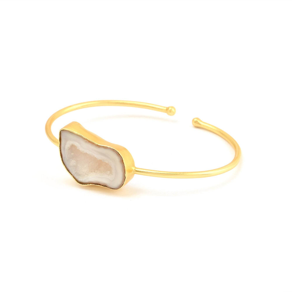 Druzy Gemstone Adjustable Bangles - La Vitá Jewels
