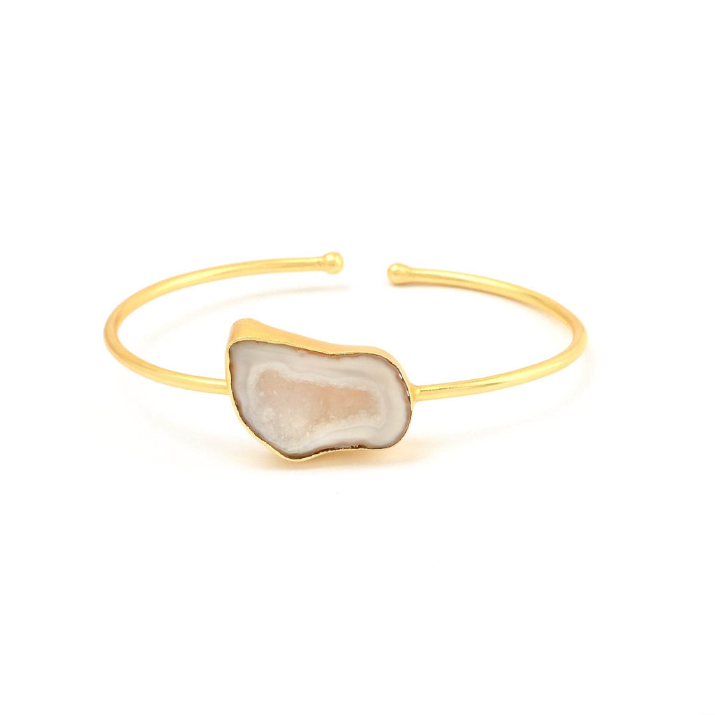 Druzy Gemstone Adjustable Bangles - La Vitá Jewels