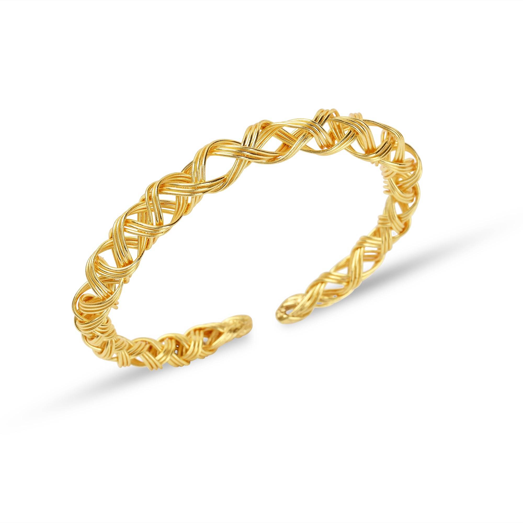 Open Cuff Adjustable Bangles - La Vitá Jewels