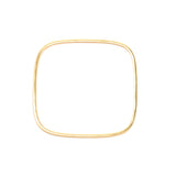 Square shape Plain Metal Bangle Bracelets