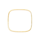 Square shape Plain Metal Bangle Bracelets - La Vitá Jewels
