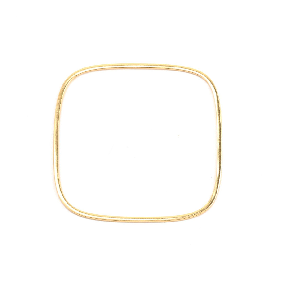 Square shape Plain Metal Bangle Bracelets - La Vitá Jewels