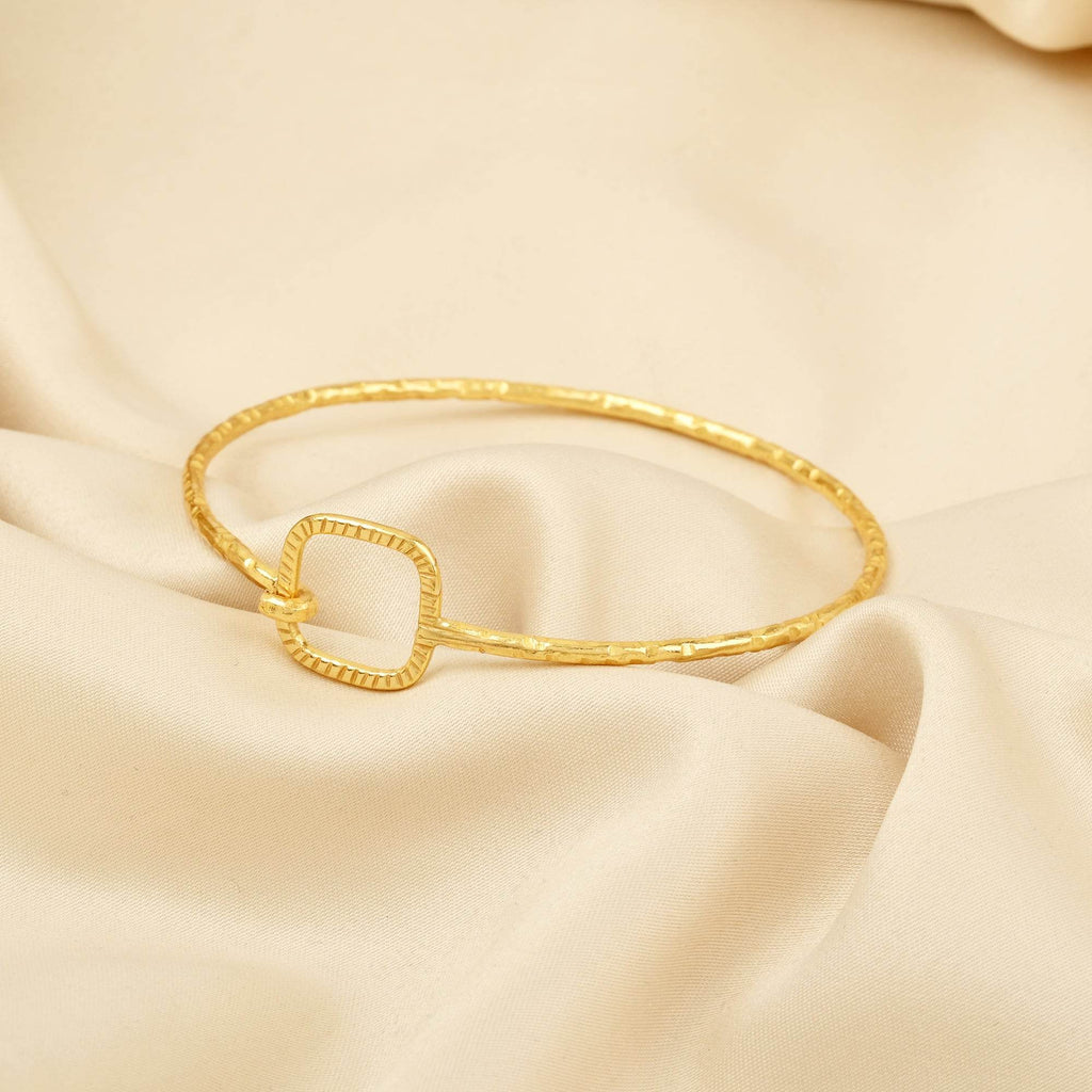 Hammered Bangles Bracelets - La Vitá Jewels