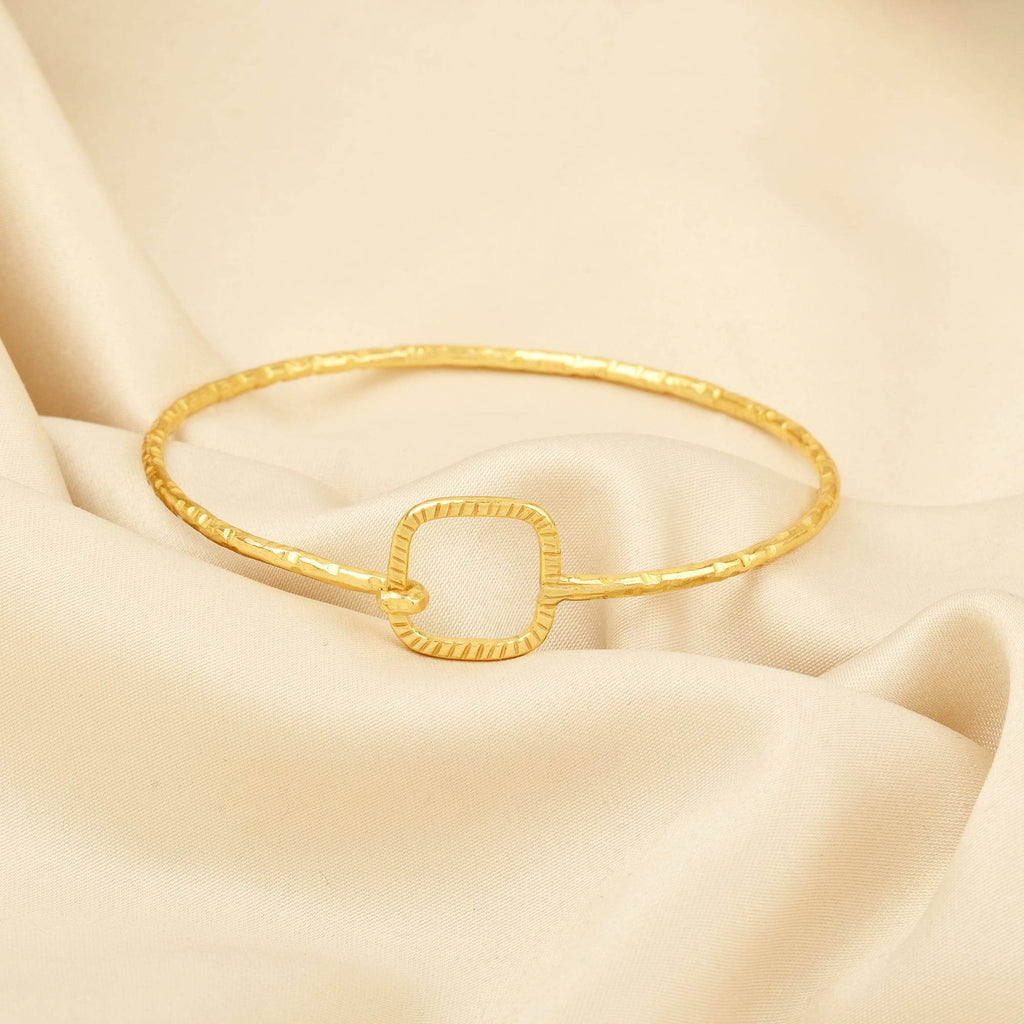 Hammered Bangles Bracelets - La Vitá Jewels