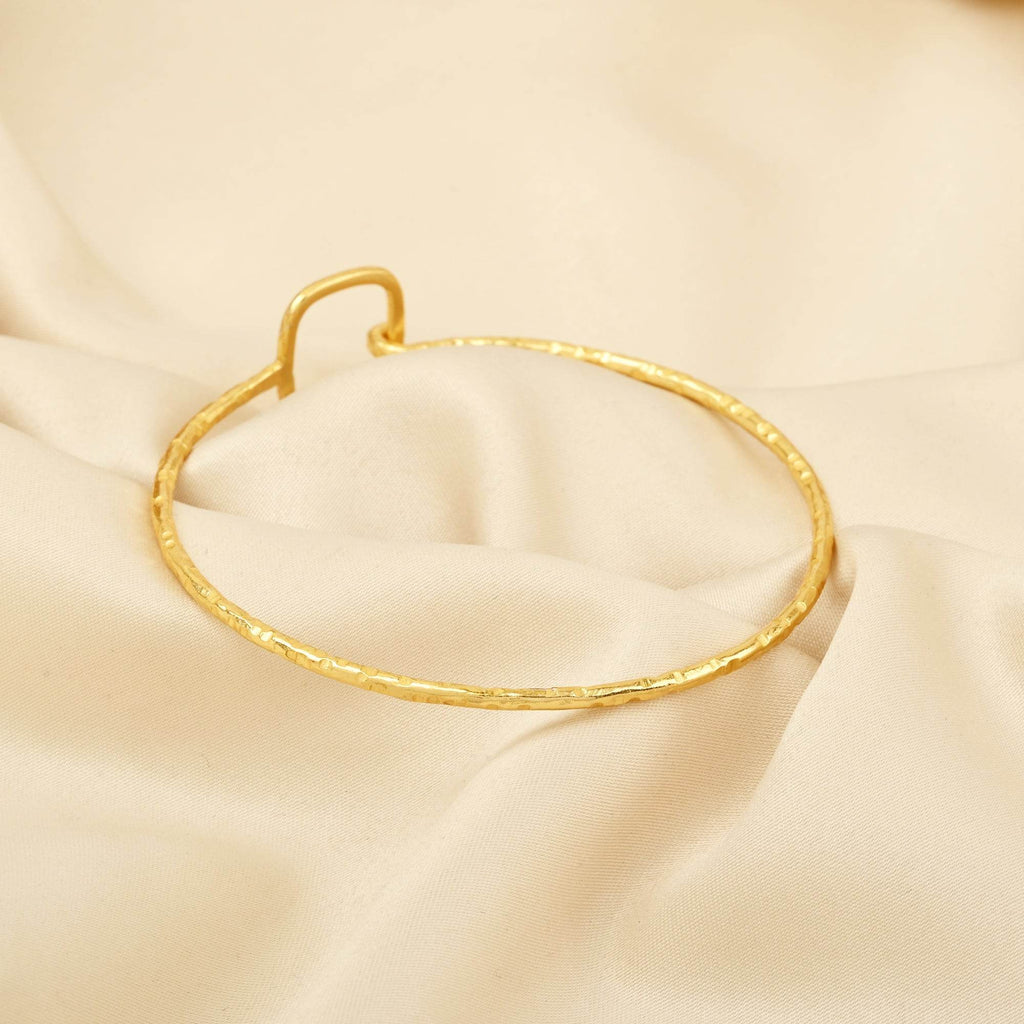 Hammered Bangles Bracelets - La Vitá Jewels