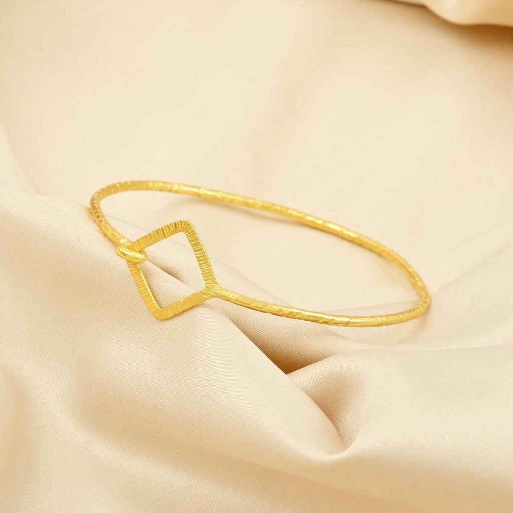 Hammered with Texture Bangle Bracelets - La Vitá Jewels