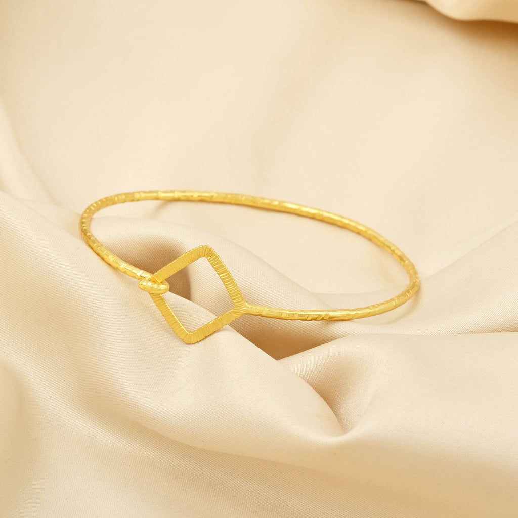 Hammered with Texture Bangle Bracelets - La Vitá Jewels