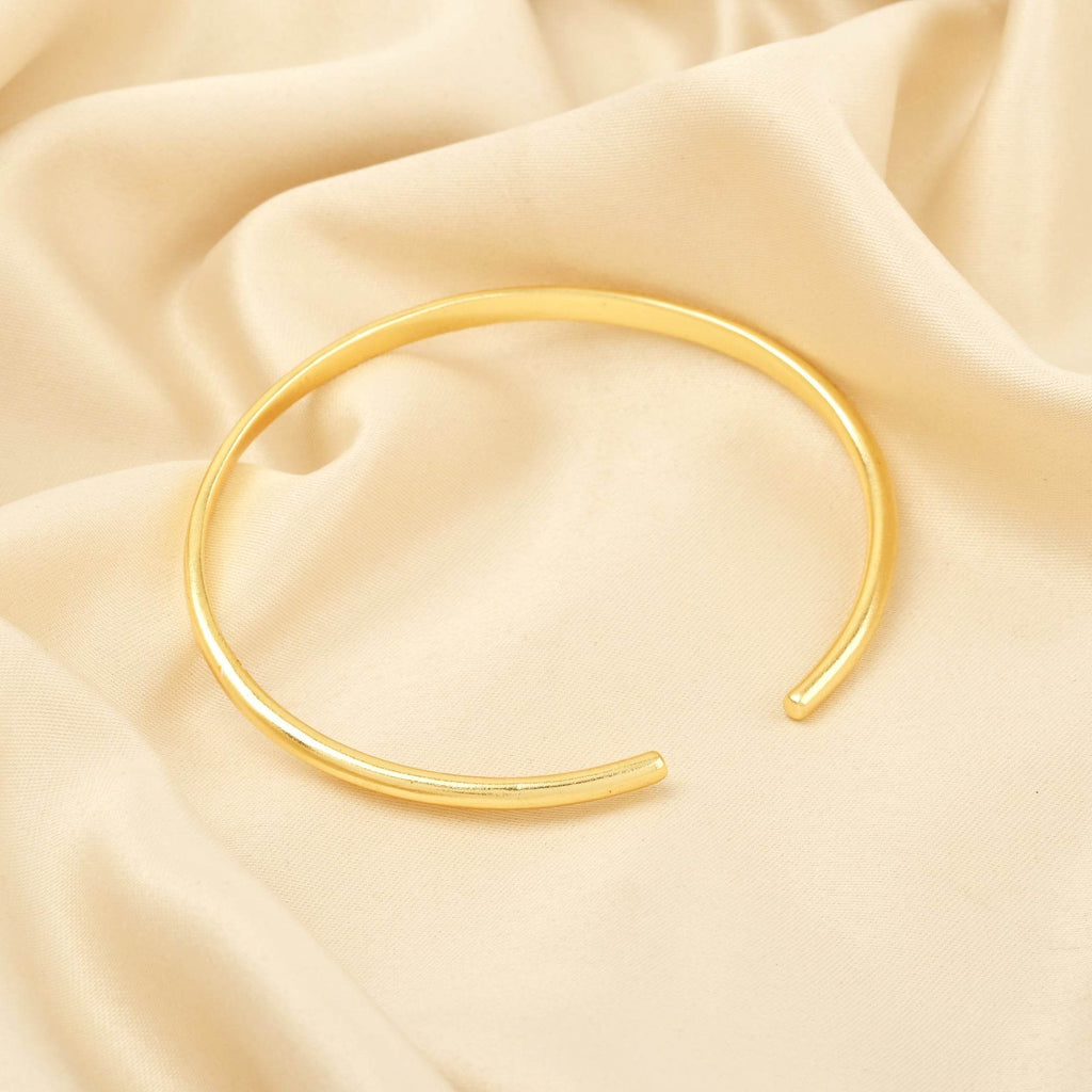 Custom Letter Open Cuff Bangle Bracelets - La Vitá Jewels
