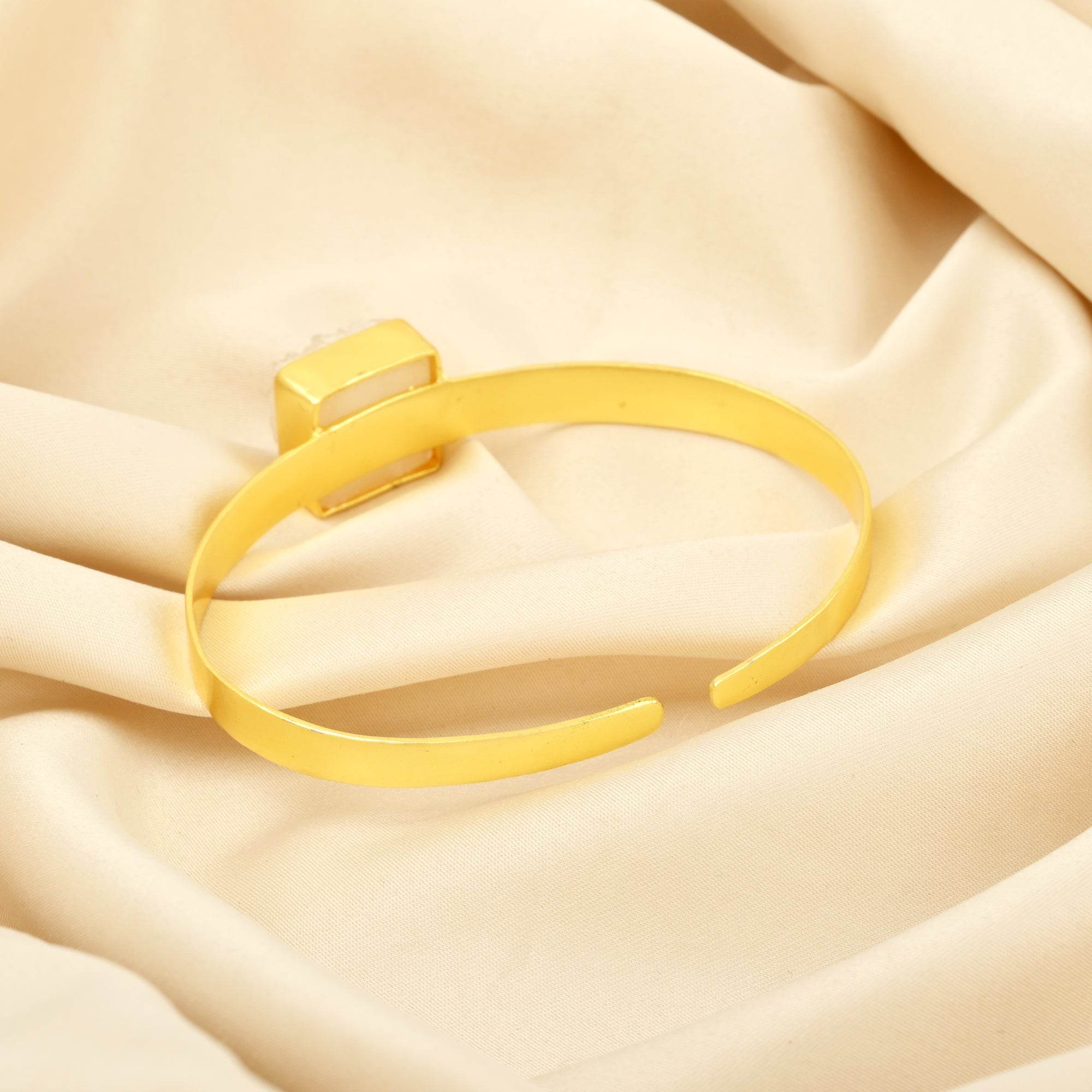 Druzy Gemstone Adjustable Bangles - La Vitá Jewels