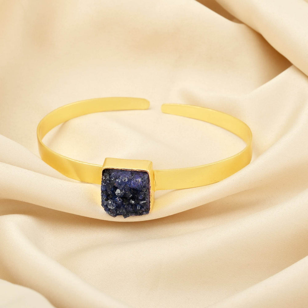 Druzy Gemstone Adjustable Bangles - La Vitá Jewels