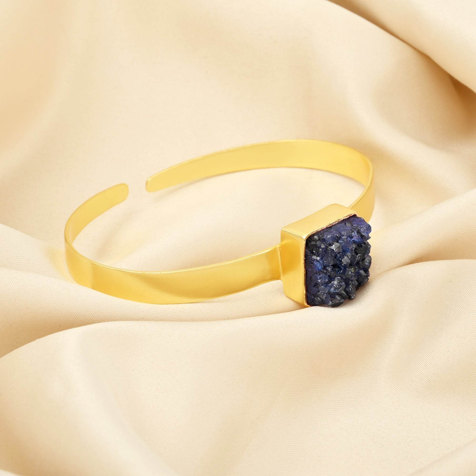 Druzy Gemstone Adjustable Bangles - La Vitá Jewels