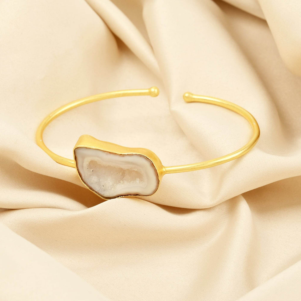Druzy Gemstone Adjustable Bangles - La Vitá Jewels