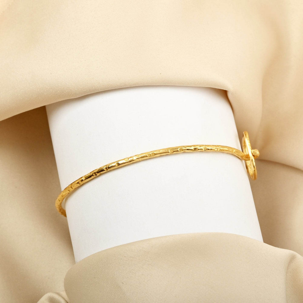 Hammered Bangles Bracelets - La Vitá Jewels