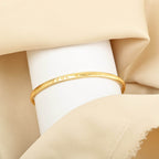 Custom Letter Open Cuff Bangle Bracelets - La Vitá Jewels
