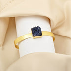 Druzy Gemstone Adjustable Bangles - La Vitá Jewels