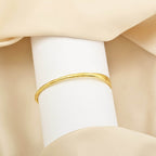 Hammered Metal Open Cuff Adjustable Bangles - La Vitá Jewels