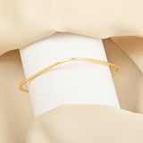 Square shape Plain Metal Bangle Bracelets