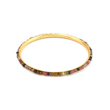 Multi Tourmaline and Amethyst Beads Bangles
