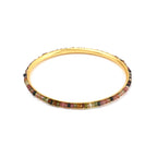 Multi Tourmaline and Amethyst Beads Bangles - La Vitá Jewels